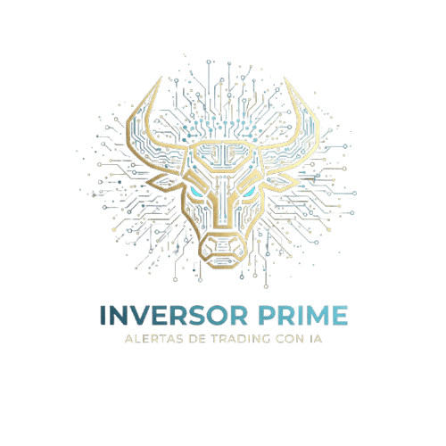 Logotipo oficial de Inversor Prime: Toro dorado cibernético con circuitos de Inteligencia Artificial, simbolizando el algoritmo de alertas de trading Crypto Sentinel.